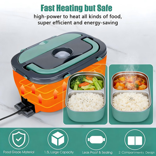 Electric heated lunch box - electric,
