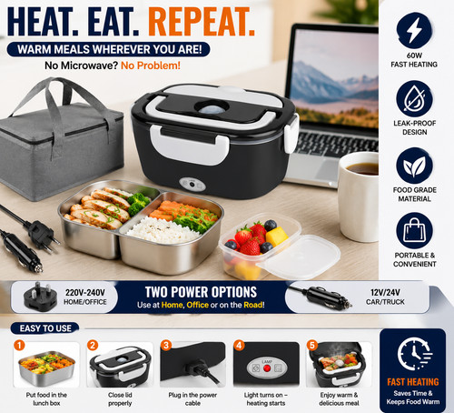 Electric heated lunch - electric,