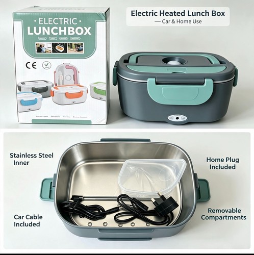 Electric heated lunch box - lunch,
