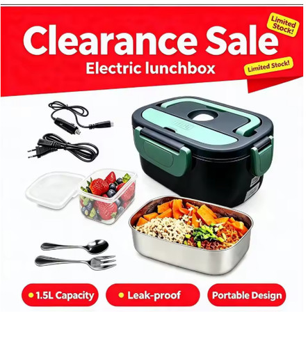 Heated lunch box 100w - lunch, electric