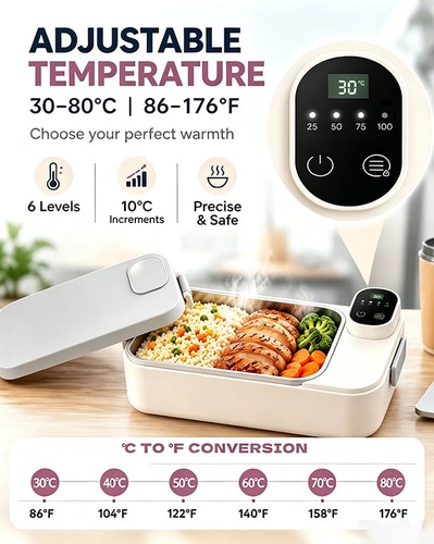 Portable stainless steel lunch - stainless,