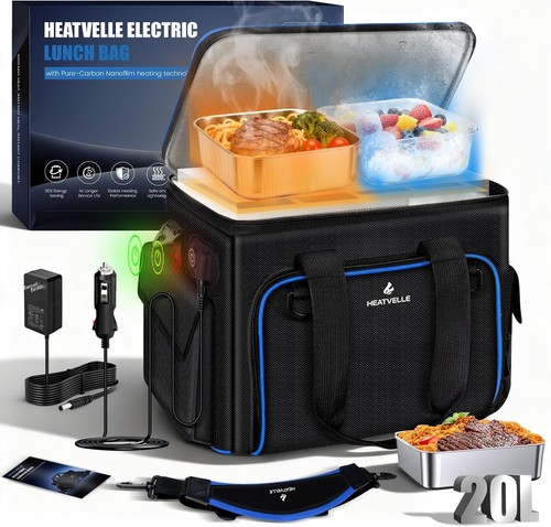 Large heated lunch box - large,
