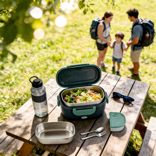 Electric heated lunch box - heated,
