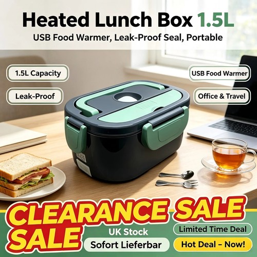 Heated lunch box usb food - 1.5l,