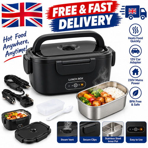 Heated lunch box 100w electric - heated,